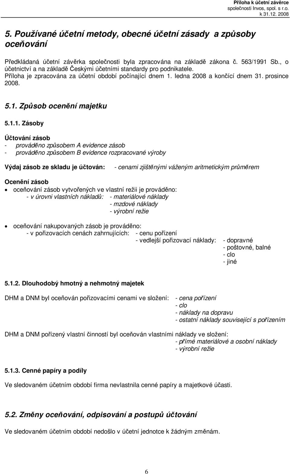 ledna 2008 a konící dnem 31.