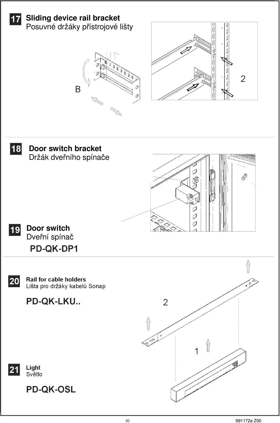 switch bracket Držák dveřního