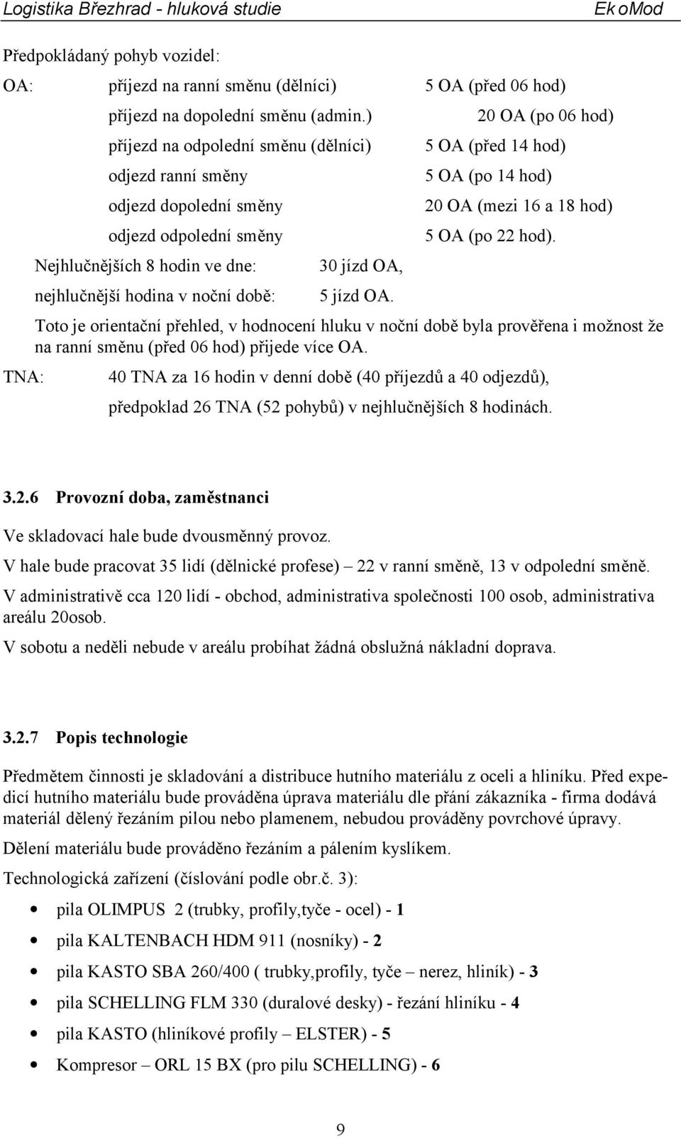 20 OA (po 06 hod) 5 OA (před 14 hod) 5 OA (po 14 hod) 20 OA (mezi 16 a 18 hod) 5 OA (po 22 hod).