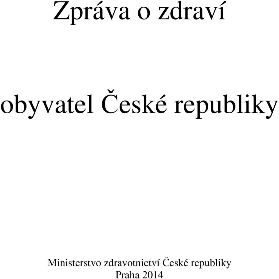 republiky Ministerstvo