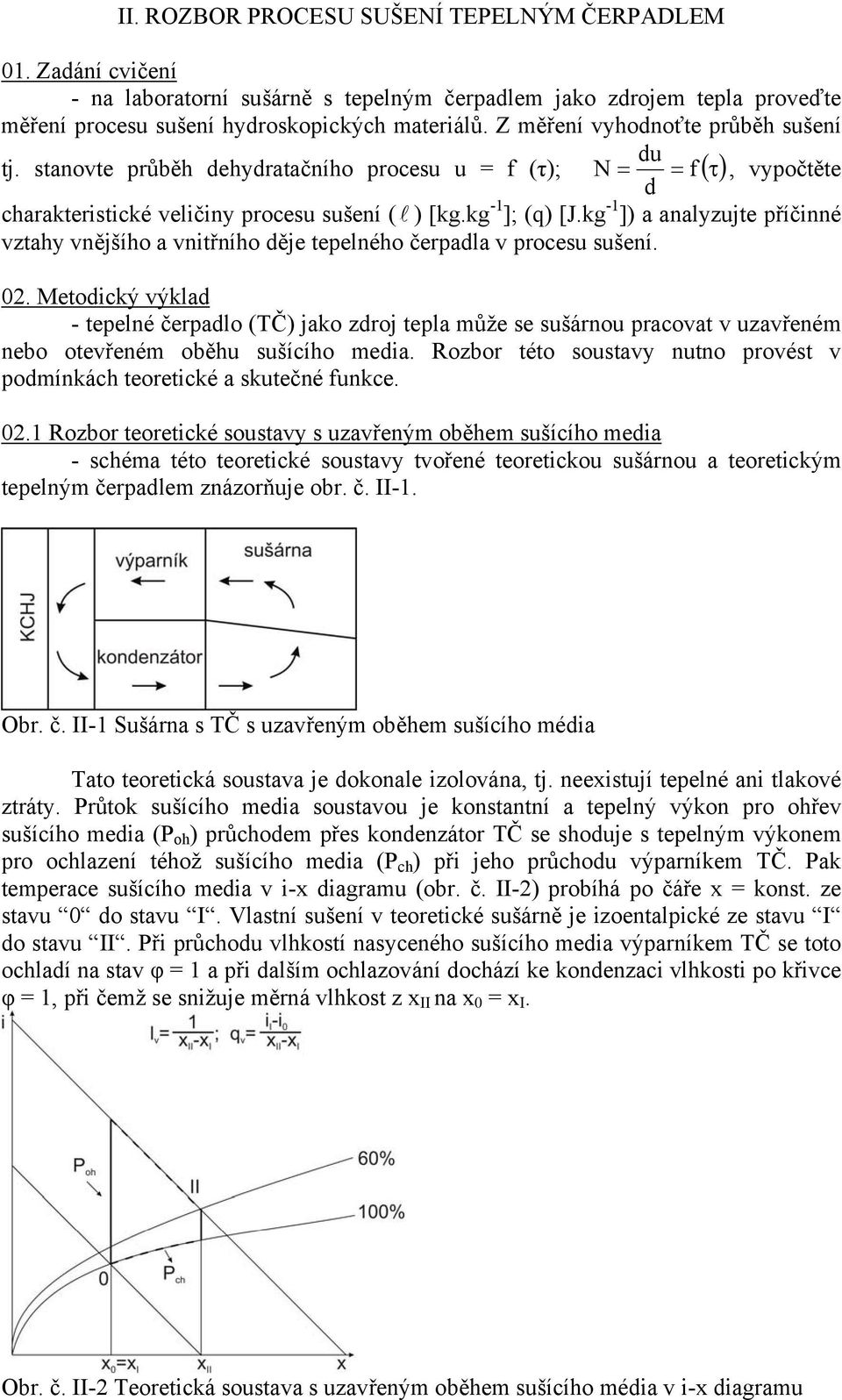 kg - ]) a analyzujte příčinné vztahy vnějšího a vnitřního ěje tepelného čerpala v procesu sušení. 0.