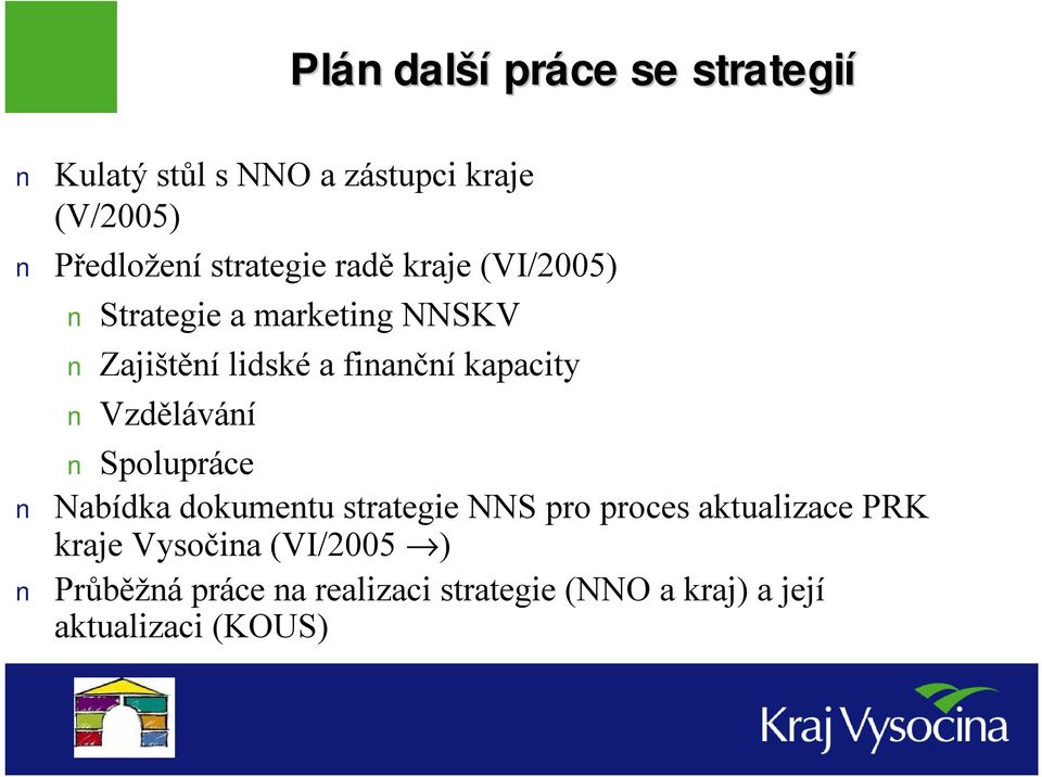 kapacity Vzdělávání Spolupráce Nabídka dokumentu strategie NNS pro proces aktualizace PRK