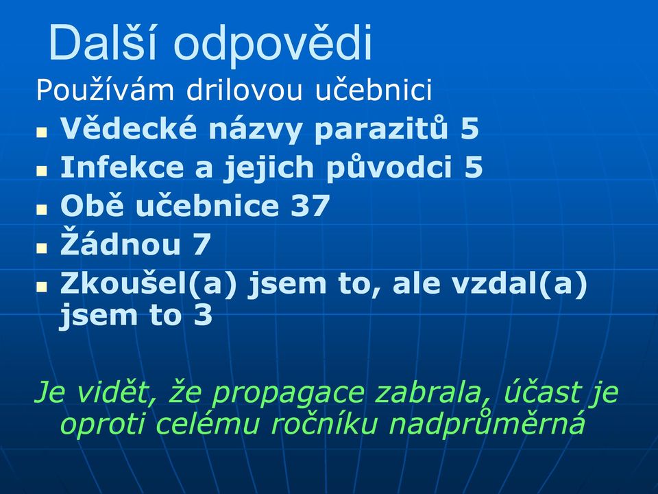 Žádnou 7 Zkoušel(a) jsem to, ale vzdal(a) jsem to 3 Je