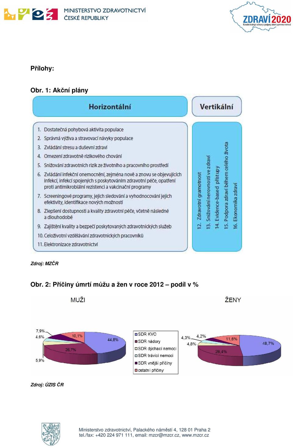 Obr. 2: Příčiny úmrtí můžu