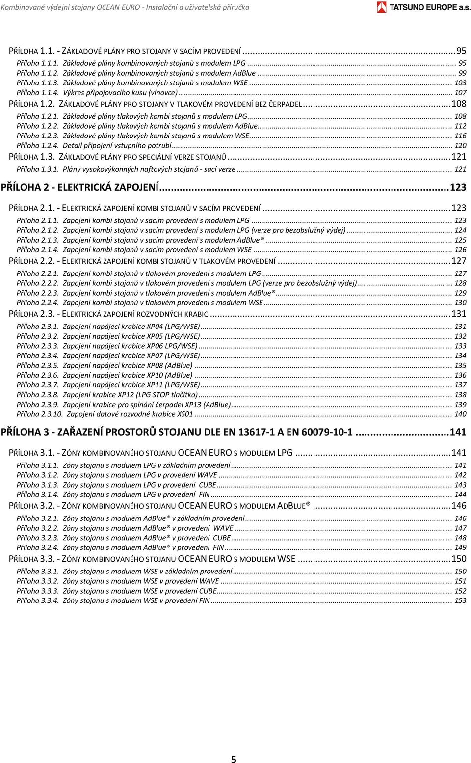 Výkres připojovacího kusu (vlnovce)... 107 PŘÍLOHA 1.2. ZÁKLADOVÉ PLÁNY PRO STOJANY V TLAKOVÉM PROVEDENÍ BEZ ČERPADEL... 108 Příloha 1.2.1. Základové plány tlakových kombi stojanů s modulem LPG.