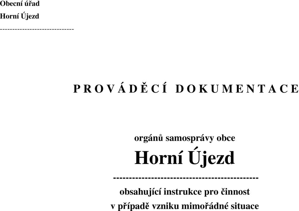 Horní Újezd ----------------------------------------------