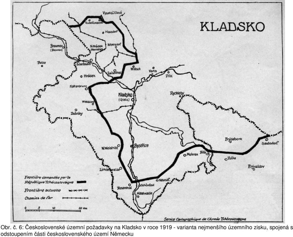 Kladsko v roce 1919 - varianta