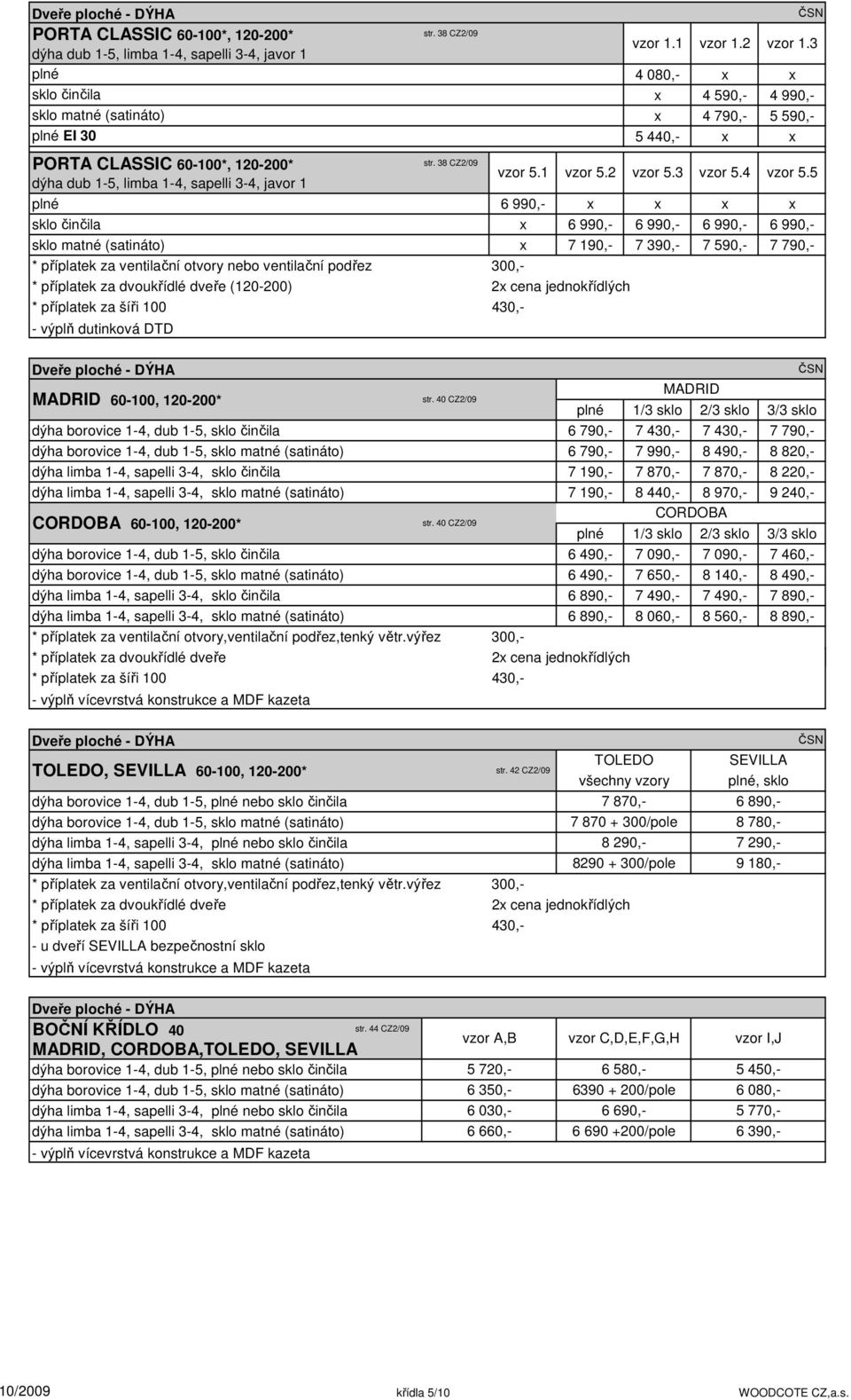 1 1.2 1.3 MADRID 60-100, 120-200* str.