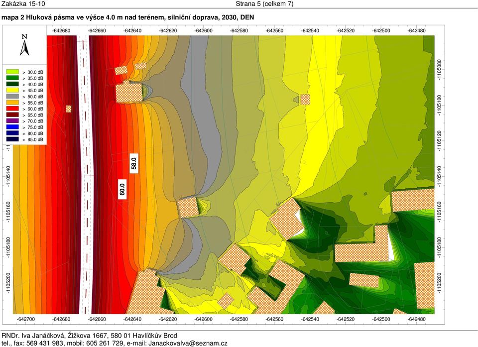 0 db > 35.0 db > 40.0 db > 45.0 db > 50.0 db > 55.0 db > 60.