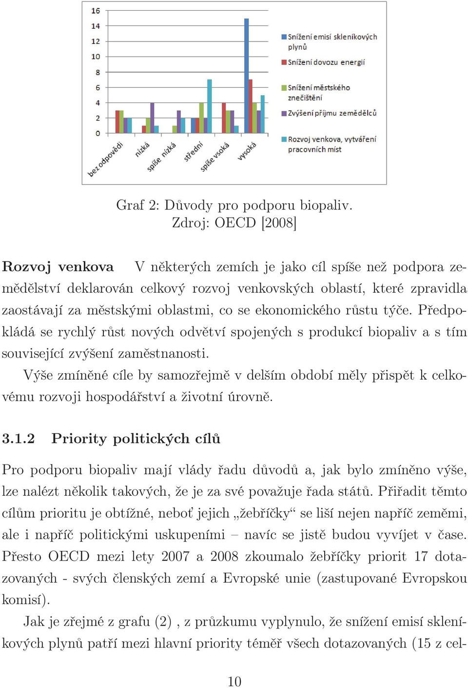 ekonomického růstu týče. Předpokládá se rychlý růst nových odvětví spojených s produkcí biopaliv a s tím související zvýšení zaměstnanosti.