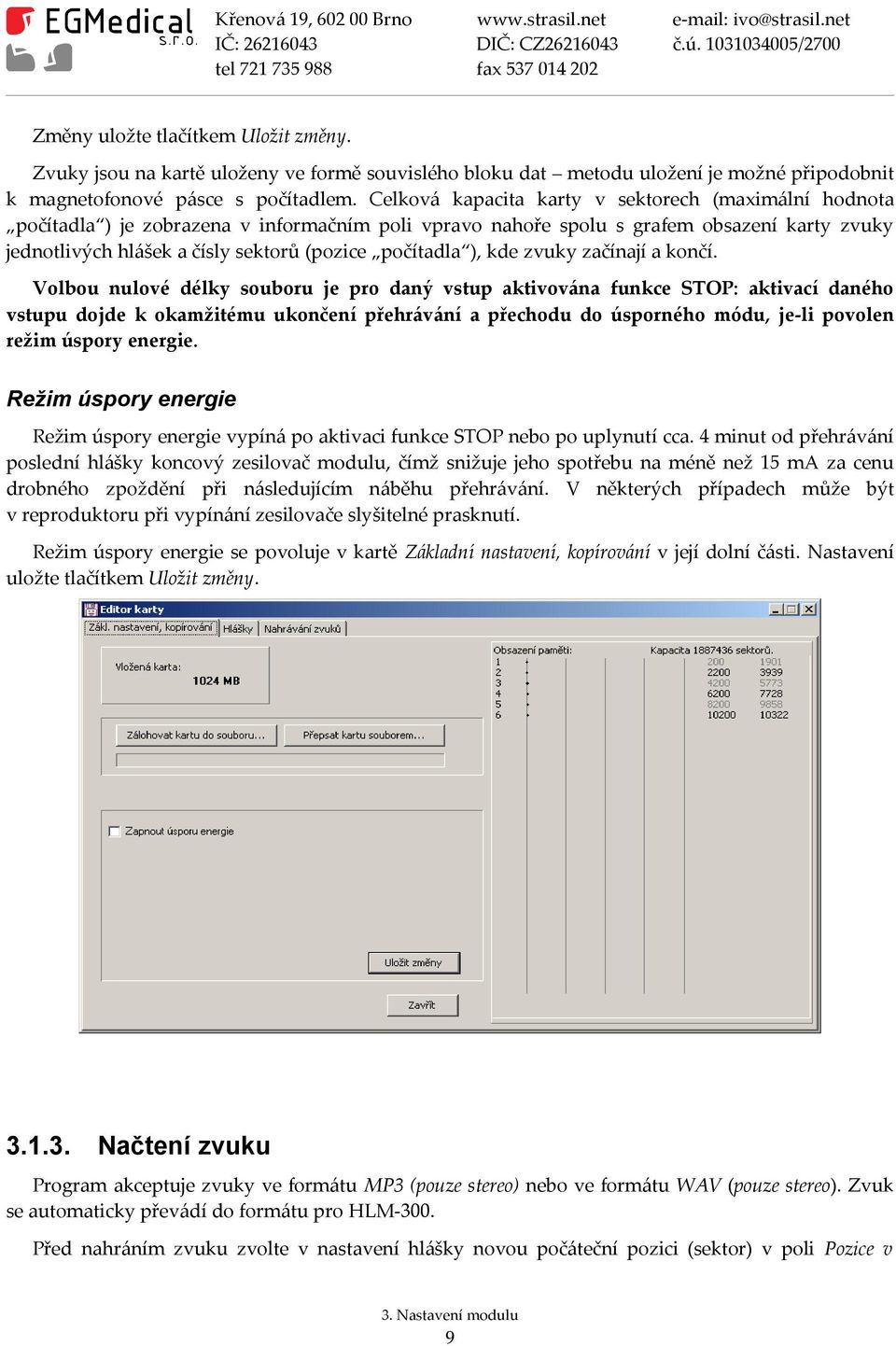 počítadla ), kde zvuky začínají a končí.