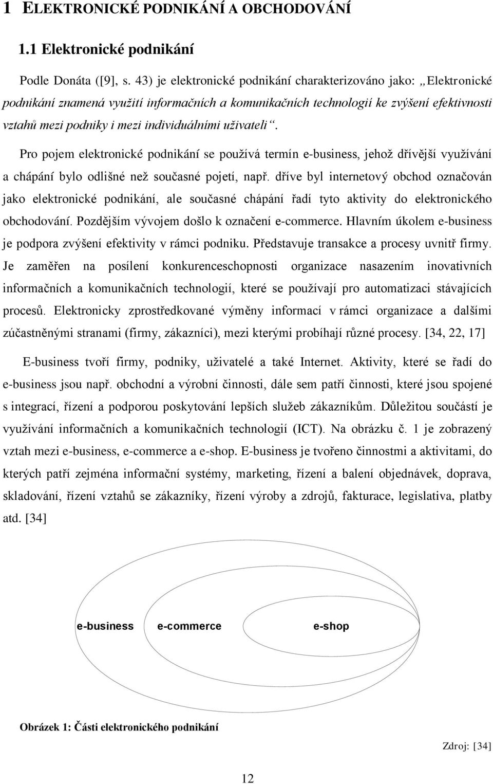 uživateli. Pro pojem elektronické podnikání se pouţívá termín e-business, jehoţ dřívější vyuţívání a chápání bylo odlišné neţ současné pojetí, např.