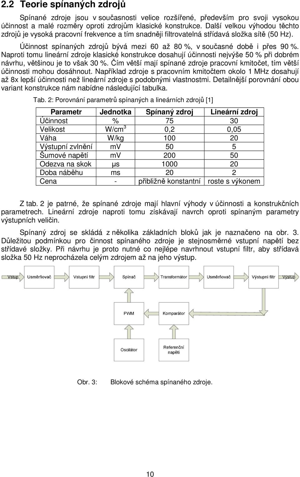 Naproti tomu lineární zdroje klasické konstrukce dosahují účinnosti nejvýše 50 % při dobrém návrhu, většinou je to však 30 %.