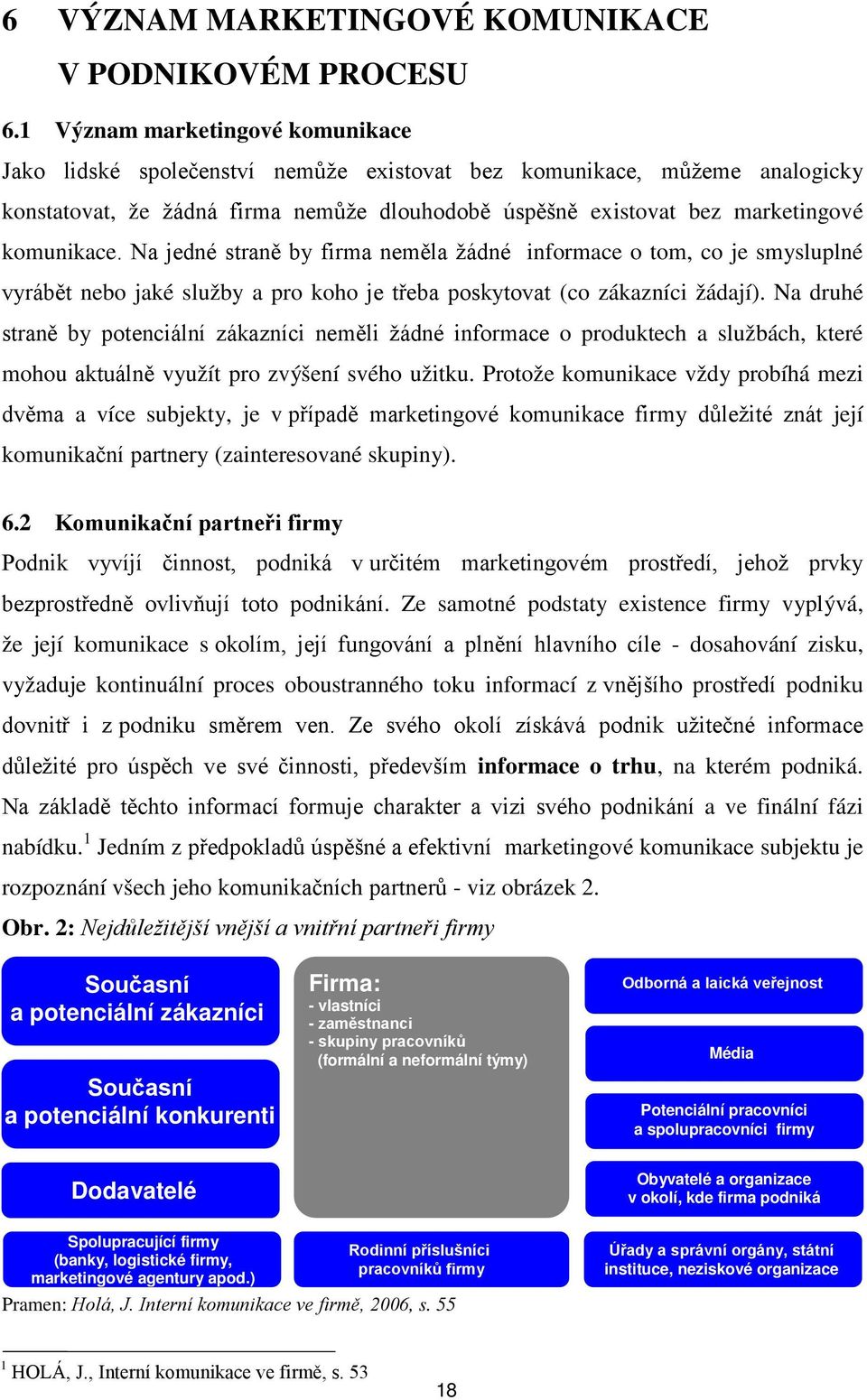 komunikace. Na jedné straně by firma neměla žádné informace o tom, co je smysluplné vyrábět nebo jaké služby a pro koho je třeba poskytovat (co zákazníci žádají).