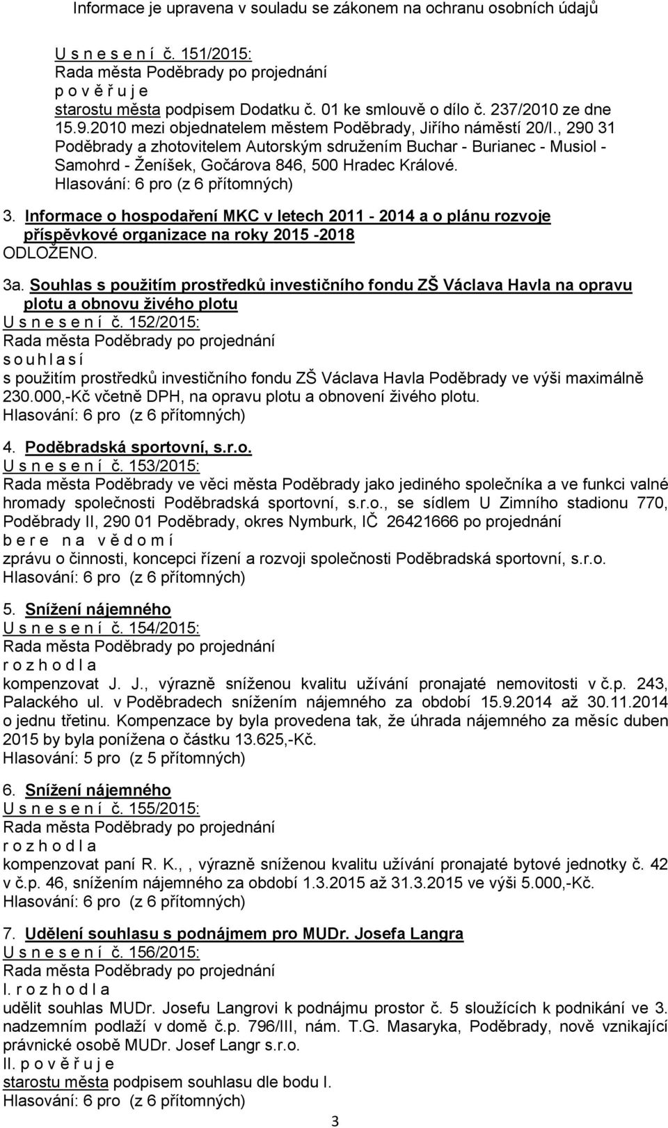 3a. Souhlas s použitím prostředků investičního fondu ZŠ Václava Havla na opravu plotu a obnovu živého plotu U s n e s e n í č.