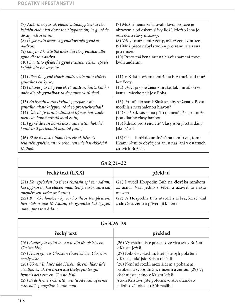 (10) Dia túto ofeilei hé gyné exúsian echein epi tés kefalés dia tús angelús.