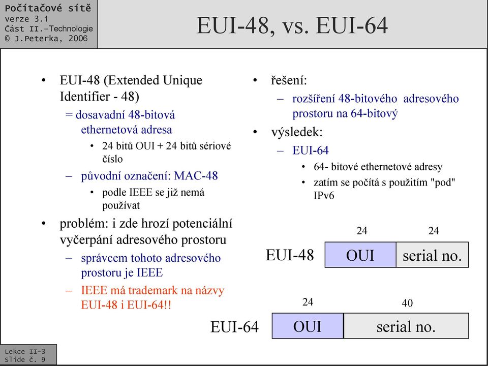 MAC-48 podle IEEE se již nemá používat problém: i zde hrozí potenciální vyčerpání adresového prostoru správcem tohoto adresového prostoru