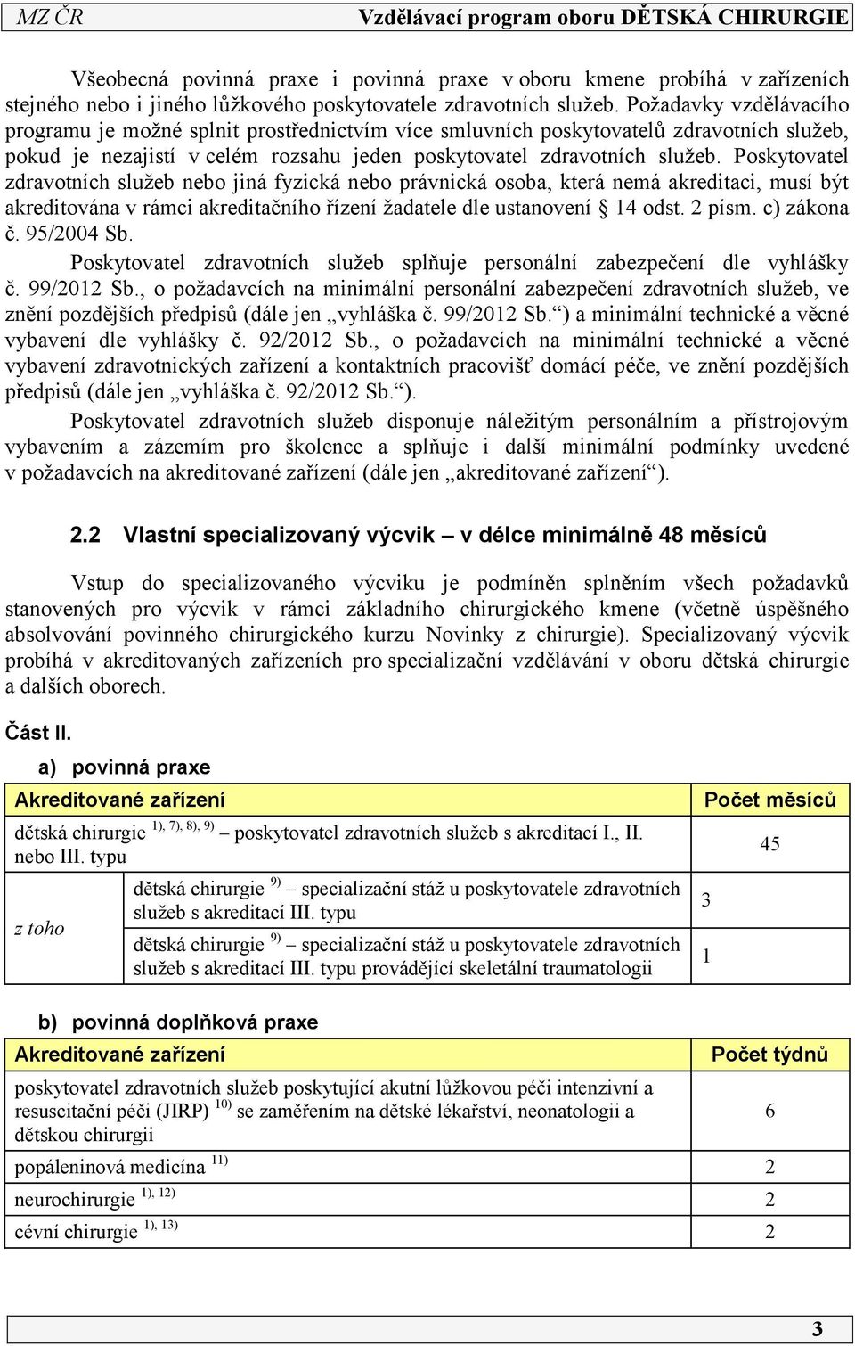 Poskytovatel zdravotních služeb nebo jiná fyzická nebo právnická osoba, která nemá akreditaci, musí být akreditována v rámci akreditačního řízení žadatele dle ustanovení 4 odst. písm. c) zákona č.