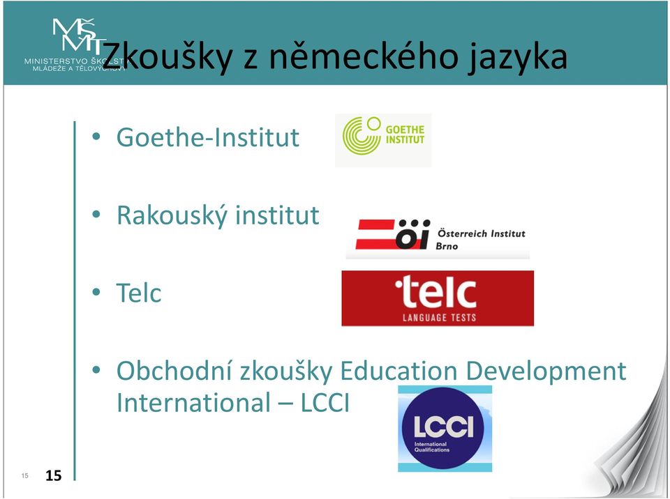 institut Telc Obchodní zkoušky