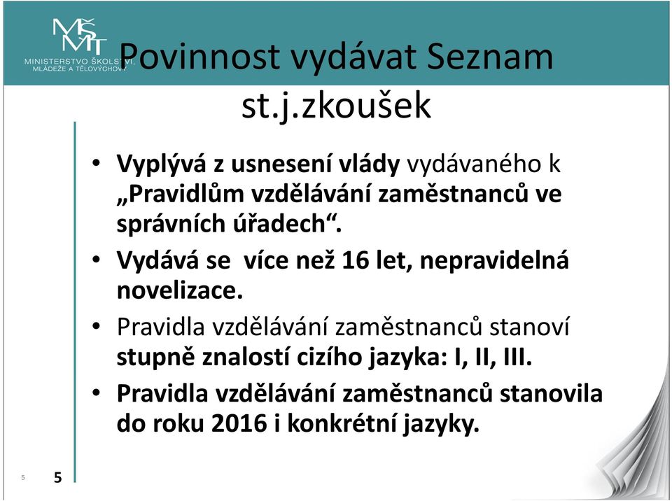 správních úřadech. Vydává se více než 16 let, nepravidelná novelizace.