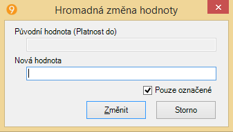 Po vyvolání součtu se zobrazí dialogové okno se součtem sloupců. Pokud jsou některé řádky označené, sečtou se jen tyto, pokud není žádný řádek označený, sečtou se hodnoty všech zobrazených záznamů.