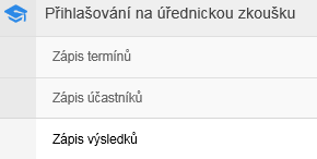 Obrázek 35: Změna členů komise 3.6 Zápis výsledků úřednických zkoušek Role Editace výsledků úřednických zkoušek. 1.