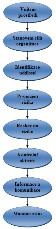 9.4 Riziko podle COSO Pojetí COSO stanovuje podstatné části analýzy rizik.