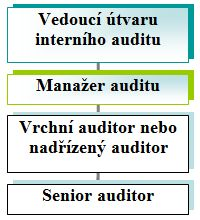11.5 Popis práce pracovníků útvaru interního auditu Úkolem vedoucího útvaru interního auditu je vymezit funkce a také odpovědnost v rámci daného útvaru.
