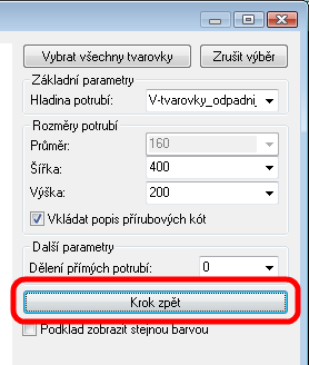 U varianty bez výpočtu máte možnost nastavit, aby se automaticky vymazali úsečky/křivky skici z výkresu.