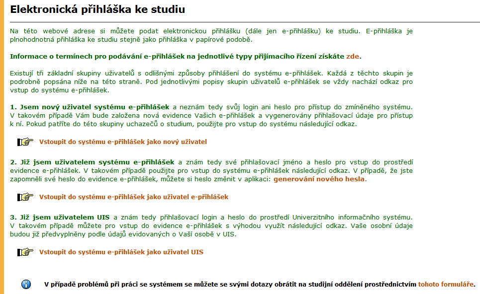 1 Elektronická přihláška ke studiu na ŠAVŠ Aplikace Elektronická přihláška ke studiu na ŠAVŠ umožňuje podat přihlášku ke studiu na ŠAVŠ elektronickou cestou, tzv.