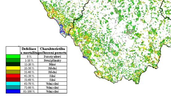 V přírodním prostředí regionu MAS se vyskytují dále problematické oblasti, související s lokálním poškozením jehličnatých lesů viz aktuální mapa defoliace.