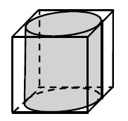 Příklady testových úloh Proč uzavřená? Do krabice tvaru krychle je vložen válec o objemu 570 cm 3.
