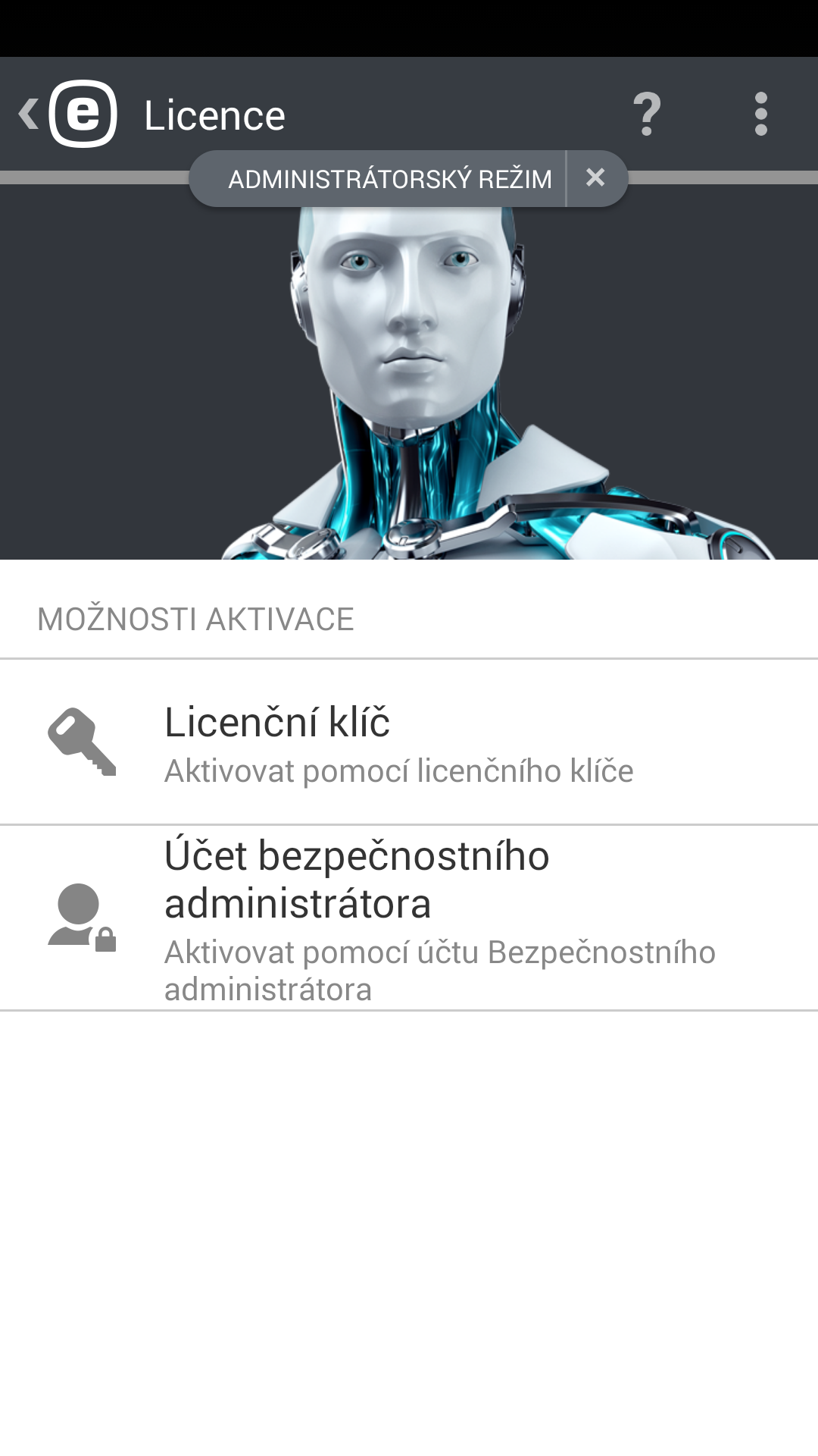 5. Odinstalace Pro odinstalování ESET Endpoint Security použijte Průvodce odinstalací, který je dostupný v hlavním menu ESET Endpoint Security v sekci Nastavení > Odinstalovat.