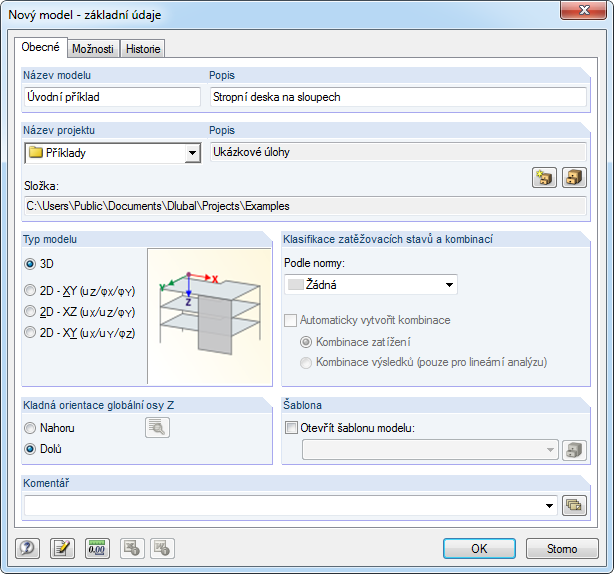 3 Vytvoření modelu konstrukce 3. Vytvoření modelu konstrukce 3.1 Spuštění programu RFEM Program RFEM spustíme příkazem z nabídky Start Všechny programy Dlubal Dlubal RFEM 5.