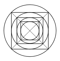 Součet nekonečné geometrické řady, která je tvořena objemy krychlí, je rovna Jehlan má rozměr podstavy a výšku stejné jako krychle, do které je vepisován Po dosazení do vzorce pro objem jehlanu
