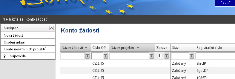 3. KONTA UŢIVATELE V APLIKACI B7 3.1.