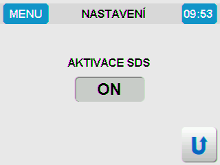 3 NASTAVENÍ Do obrazovky s nastavením se dostaneme z hlavní nabídky. Pro přechod do hlavní nabídky klikněte na tlačítko MENU (viz. kap. 2.1.1). Poté zvolte možnost NASTAVENÍ.