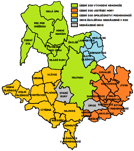 Mapa 1: Území možné působnosti CSS 1.2 Popis poskytovaných služeb Informační servis Prvotní poskytovanou službou CSS by měl být informační servis.