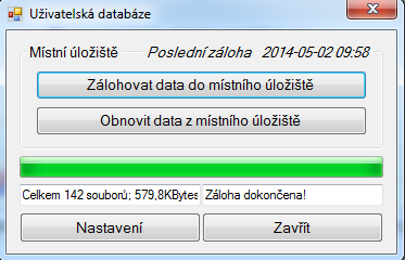 Při nastavení zálohy dat je potřeba zvolit disk/jednotku, na kterou se bude záloha provádět.