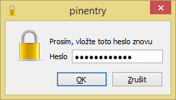 Zkontrolujte zadané parametry a stiskem Create Key začněte generovat klíče.