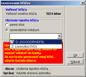 7.1.3 Podpisové kľúče používateľov Banka na HB serveri eviduje všetky verejné kľúče používateľov HB, ktorí majú právo podpisovania/ komunikácie.