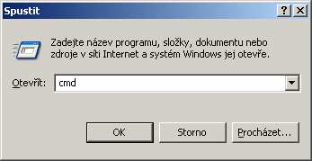 V príkazovom riadku napíšte ipconfig, potom stačte Enter. V okne príkazového riadku budú zobrazené informácie o Ethernetovom adaptéri.