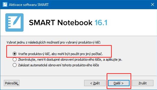 2. Spusťte program SMART Product Update (ve Windows 7 vyhledejte jeho název ve vyhledávacím řádku v menu Start; ve Windows