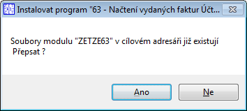 2.6 AKTUALIZACE MODULU A OPAKOVANÉ INSTALACE Při aktualizaci a opakované instalaci