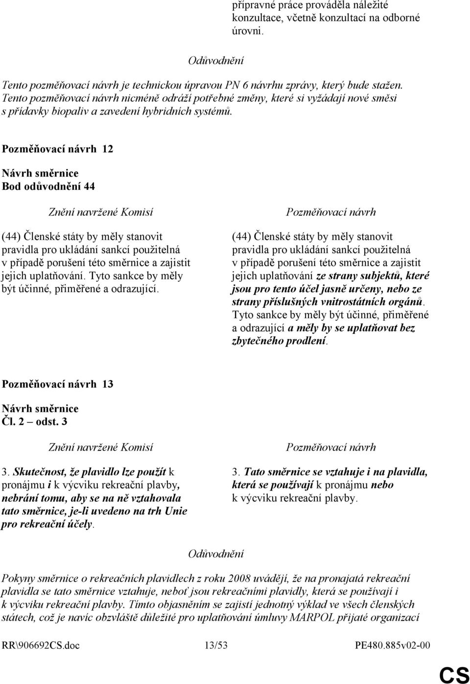 12 Bod odůvodnění 44 (44) Členské státy by měly stanovit pravidla pro ukládání sankcí použitelná v případě porušení této směrnice a zajistit jejich uplatňování.