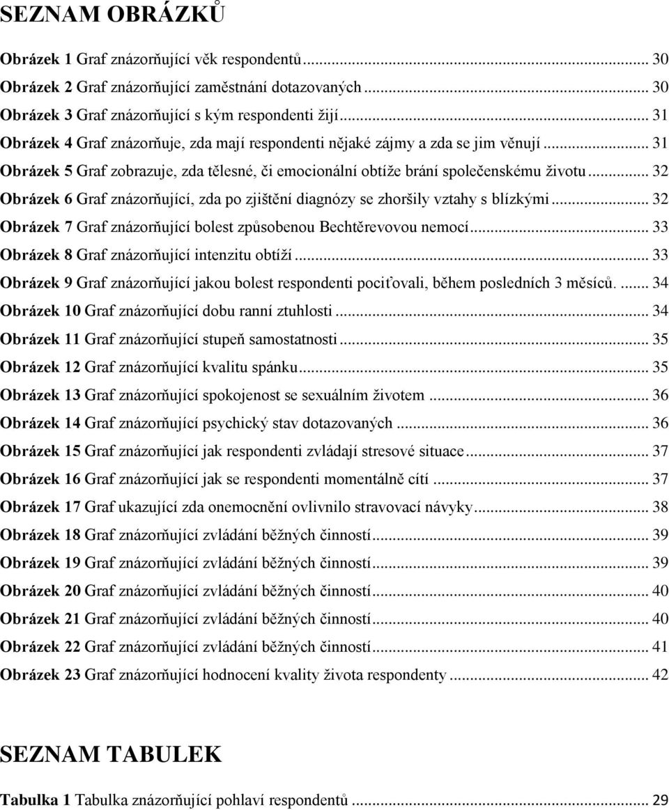 .. 32 Obrázek 6 Graf znázorňující, zda po zjištění diagnózy se zhoršily vztahy s blízkými... 32 Obrázek 7 Graf znázorňující bolest způsobenou Bechtěrevovou nemocí.