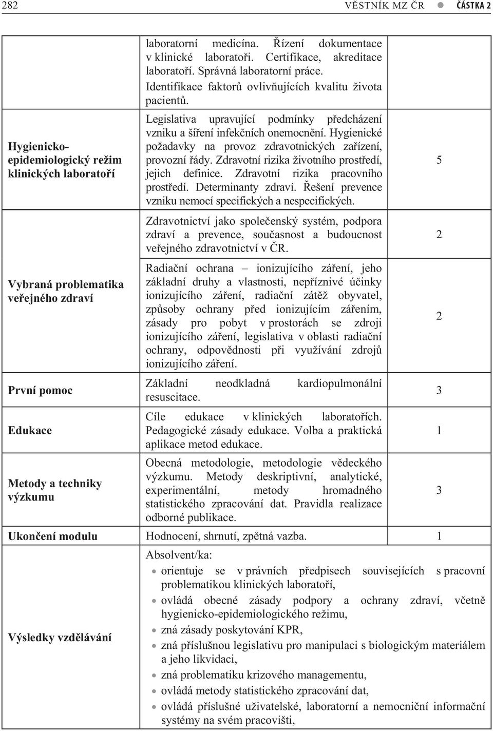 Legislativa upravující podmínky p edcházení vzniku a ší ení infek ních onemocn ní. Hygienické požadavky na provoz zdravotnických za ízení, provozní ády.