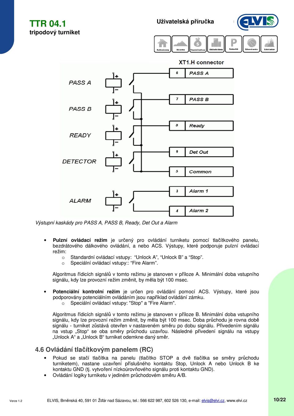 Algoritmus řídicích signálů v tomto režimu je stanoven v příloze A. Minimální doba vstupního signálu, kdy lze provozní režim změnit, by měla být 100 msec.