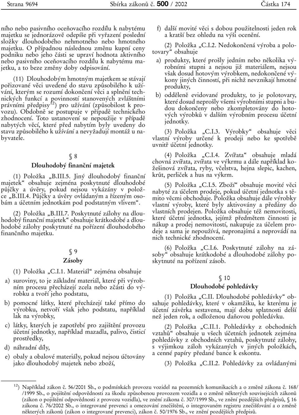 O prïõâpadnou naâslednou zmeïnu kupnõâ ceny podniku nebo jeho cïaâsti se upravõâ hodnota aktivnõâho nebo pasivnõâho ocenï ovacõâho rozdõâlu k nabyteâmu majetku,a to beze zmeïny doby odpisovaânõâ.