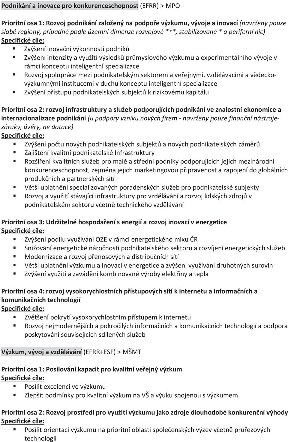 rámcikonceptuinteligentníspecializace Rozvojspoluprácemezipodnikatelskýmsektoremaveejnými,vzdlávacímiavdecko výzkumnýmiinstitucemivduchukonceptuinteligentníspecializace